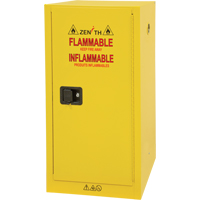 Armoire pour produits inflammables, 16 gal., 1 Porte(s), 23" La x 44" h x 18" p Pryde Industrial Inc.