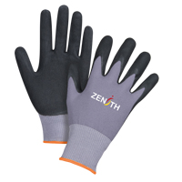 Gants ZX-1 de premi&egrave;re qualit&eacute; compatibles avec les &eacute;crans tactiles, 7/Petit, R&ecirc;vetement Nitrile/Mousse de nitrile, Calibre 15, Enveloppe en Nylon Pryde Industrial Inc.