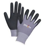 Gants ZX-1 de premi&egrave;re qualit&eacute; compatibles avec les &eacute;crans tactiles, 8/Moyen, R&ecirc;vetement Nitrile/Mousse de nitrile, Calibre 15, Enveloppe en Nylon Pryde Industrial Inc.