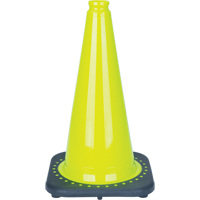 C&ocirc;ne de signalisation de premi&egrave;re qualit&eacute;, 18", Vert lime Pryde Industrial Inc.