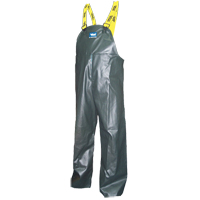 Journeyman&reg; Bib Pants, 4X-Large, Polyester/PVC, Green Pryde Industrial Inc.