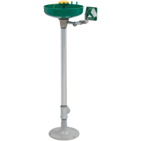 Poste de douche oculaire/faciale Axion, Installation Socle, Bol Plastique Pryde Industrial Inc.