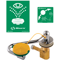 Poste de douche oculaire/faciale, Installation Montage sur &eacute;vier Pryde Industrial Inc.