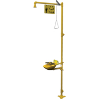 Halo Combination Emergency Shower & Eyewash Station Pryde Industrial Inc.