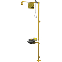 Halo Combination Emergency Shower & Eyewash Station Pryde Industrial Inc.