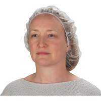 Non-Woven Bouffant Caps, Polypropylene, 21"/Large, White Pryde Industrial Inc.