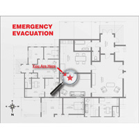 Evacuation Map Holder Clear Insert Pryde Industrial Inc.