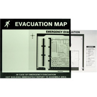 Evacuation Map Holder Clear Insert Pryde Industrial Inc.