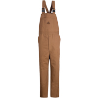 Flame-Resistant Duck Lined Bib Overalls, Medium, Brown Pryde Industrial Inc.