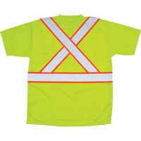 CSA Compliant T-Shirt, Polyester, Medium, High Visibility Lime-Yellow Pryde Industrial Inc.