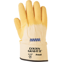 Gants Golden Grab-It II, 10/T-Grand, R&ecirc;vetement Latex de caoutchouc, Calibre 13, Enveloppe en Nylon Pryde Industrial Inc.