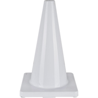 Coloured Traffic Cone, 18", White Pryde Industrial Inc.