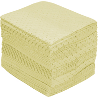 Premium Fine Fiber Sorbent Pads, Hazmat, 15" x 17", 30 gal. Absorbancy Pryde Industrial Inc.
