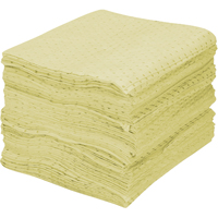 Premium Fine Fiber Sorbent Pads, Hazmat, 15" x 17", 30 gal. Absorbancy Pryde Industrial Inc.