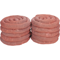 Remblais tubulaires absorbants, Mati&egrave;res dangereuses, Absorption 45 gal., 3" la x 10' lo, Pqt de 10 Pryde Industrial Inc.
