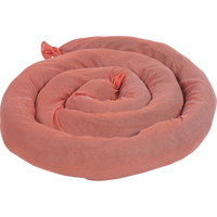 Remblais tubulaires absorbants, Mati&egrave;res dangereuses, Absorption 50 gal., 3" la x 8' lo, Pqt de 15 Pryde Industrial Inc.