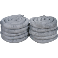 Remblais tubulaires absorbants, Universel, Absorption 40 gal., 3" la x 10' lo, Pqt de 10 Pryde Industrial Inc.