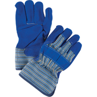 Gants d'ajusteur de premi&egrave;re qualit&eacute; avec coutures en Kevlar, Grand, Paume en Cuir de vache refendu, Doublure en Coton Pryde Industrial Inc.