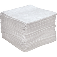 Feuilles absorbantes antistatiques de premi&egrave;re qualit&eacute;, Huile seulement, 15" x 18", 25 gal. d'absorption Pryde Industrial Inc.