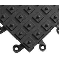 Tapis ErgoDeck avec crampons antid&eacute;rapants int&eacute;gr&eacute;s No 552, PVC, 1-1/2' la c, 1-1/2' lo, 7/8" &eacute;paisseur, Noir Pryde Industrial Inc.