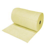 Industrial-Grade Fine Fibre Sorbent Rolls, Heavyweight, 150' L x 30" W, 70 gal. Absorbancy Pryde Industrial Inc.