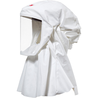 Cagoule Versaflo de haute durabilit&eacute; avec coiffe int&eacute;gr&eacute;e, Grand/Moyen, Coiffe souple, Bavette Simple Pryde Industrial Inc.