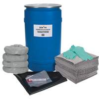 Trousse de lutte contre les d&eacute;versements pour &eacute;tabli, Universel, Baril, Absorbance de 30 gal. US Pryde Industrial Inc.