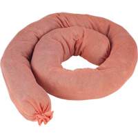 Remblais tubulaires absorbants, Mati&egrave;res dangereuses, Absorption 40 gal., 3" la x 4' lo, Pqt de 25 Pryde Industrial Inc.
