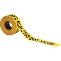 Barricade Tape, English, 3" W x 1000' L, 3 mils, Black on Yellow Pryde Industrial Inc.