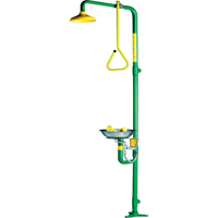 Safe-T-Zone&reg; Aerated Combination Shower & Eye Wash Pryde Industrial Inc.