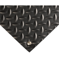 Tapis conducteur d'&eacute;lectricit&eacute; no 785, 3' la x 10' lo x 5/32" &eacute;p, PVC, Losange, Noir Pryde Industrial Inc.