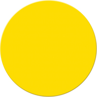 Armor Stripe Lean/5S Markers, Circle, 6" L x 6" W, Yellow, Plastic Pryde Industrial Inc.