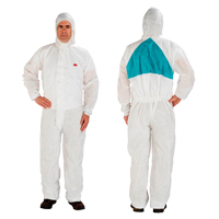 Protective Coveralls, 4X-Large, White, Polypropylene/SMS Pryde Industrial Inc.