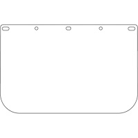 Visi&egrave;re d&eacute;coup&eacute;e &agrave; l'emporte-pi&egrave;ce Dynamic, PETG, Teinte Transparent Pryde Industrial Inc.