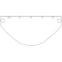 Visi&egrave;re d&eacute;coup&eacute;e &agrave; l'emporte-pi&egrave;ce Dynamic, PETG, Teinte Transparent Pryde Industrial Inc.