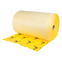 Premium Caution Rolls, Heavyweight, 150' L x 30" W, 57 gal. Absorbancy Pryde Industrial Inc.