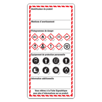 Workplace Labels, Cardstock, 3" W x 6" H, French Pryde Industrial Inc.