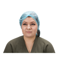 Pleated Bouffant Cap, Polypropylene, 21", Blue Pryde Industrial Inc.