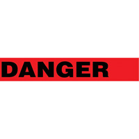 Floor Safety Tape, 3" x 54', Vinyl, Black/Red Pryde Industrial Inc.