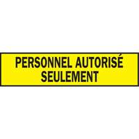 Warning Barricade Tape, French, 3" W x 200' L, 3.5 mils, Black on Yellow Pryde Industrial Inc.
