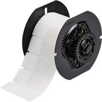 &eacute;tiquette autoplastifi&eacute;es pour fils et c&acirc;bles, Vinyle, 1" lo x 2,6" h, Incolore/blanc Pryde Industrial Inc.