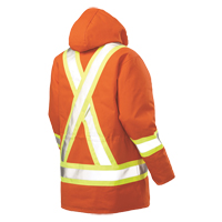 Safety Parka, High Visibility Orange, Large Pryde Industrial Inc.