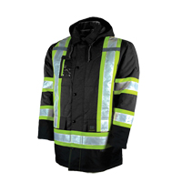 Lined Safety Parka, Black, Large Pryde Industrial Inc.