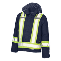 Safety Jacket, Navy Blue, Large Pryde Industrial Inc.