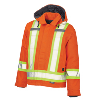 Safety Jacket, High Visibility Orange, Large Pryde Industrial Inc.