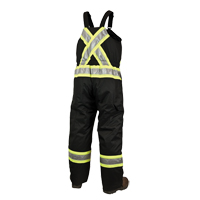 Salopettes de s&eacute;curit&eacute; doubl&eacute;e, Polyester/Polyur&eacute;thane, Grand, Noir Pryde Industrial Inc.