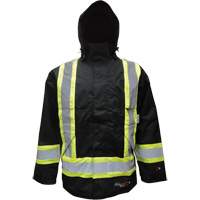 Manteau isol&eacute;, Polyester/Polyur&eacute;thane, Noir, Petit Pryde Industrial Inc.