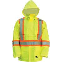 Manteau Open Road, Polyester/Polyur&eacute;thane, Jaune lime haute visibilit&eacute;, Petit Pryde Industrial Inc.