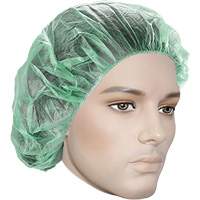 Bonnets bouffants, Polypropyl&egrave;ne, 21", Vert Pryde Industrial Inc.