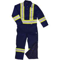 Reflective Duck Coveralls, Small, Navy Blue Pryde Industrial Inc.